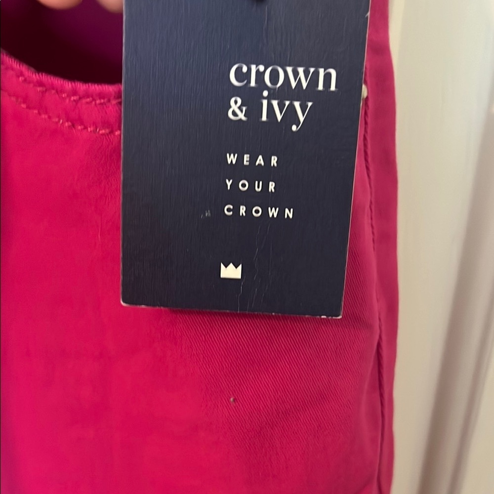crown & ivy Women's Straight Leg Jeans - Pink - Picture 4 of 7